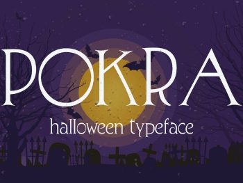 Pokra - Halloween Typeface Yazı Tipi
