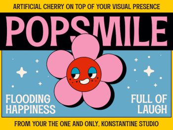 Popsmile - Retro Pop Fonts Yazı Tipi