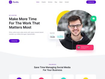 Portfo - Personal Portfolio One Page HTML Template Yazı Tipi