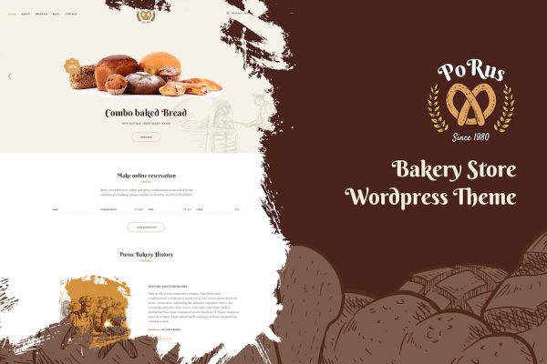 Porus - Bakery Store WordPress Teması