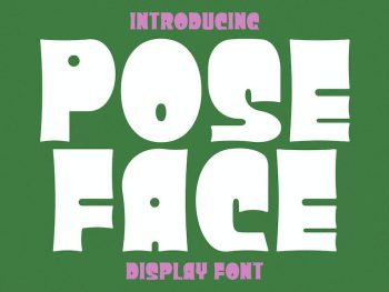 Poseface Display Font Yazı Tipi