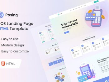Posing - Point of Sale Landing Page HTML Template Yazı Tipi