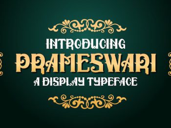 Prameswari Vintage Serif Block font Yazı Tipi