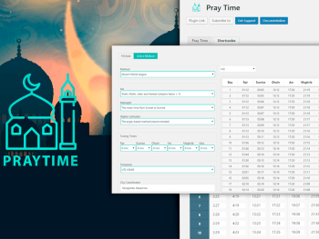 PrayTimes - Islamic Prayer Time WordPress Plugin WordPress Eklentisi