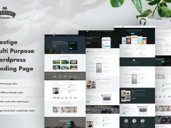 Prestige - Multi Purpose  Landing Pages WordPress Teması