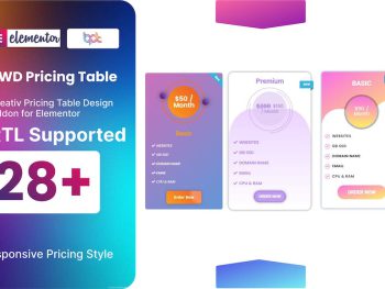 Pricing Table addon for elementor WordPress Eklentisi