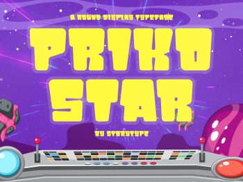 Priko Star Display Font Yazı Tipi