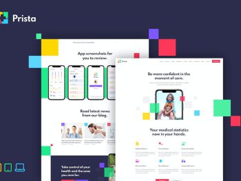 Prista – Medical App Landing Page HTML Template Yazı Tipi