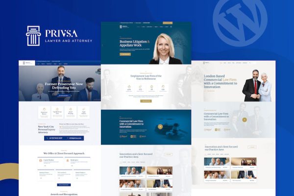 Privsa - Attorney and Lawyer WordPress Teması