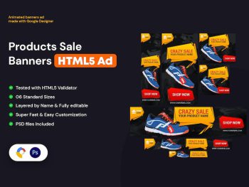 Product Sale Banners HTML5 Ad Yazı Tipi