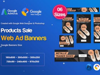 Product Sale Banners HTML5 D50 Ad - GWD & PSD Yazı Tipi