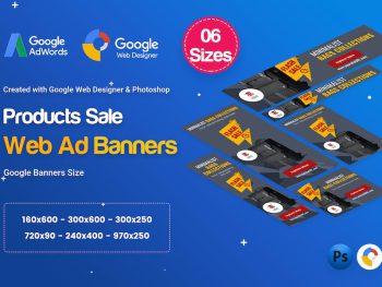 Product Sale Banners HTML5 D8 Ad - GWD & PSD Yazı Tipi
