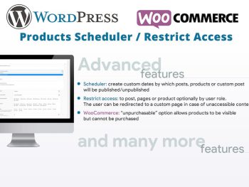 Products Scheduler / Restrict Access WordPress Eklentisi
