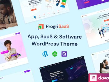 ProgriSaaS - Creative Landing Page WordPress Teması