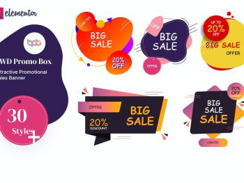 Promo box elementor addons WordPress Eklentisi