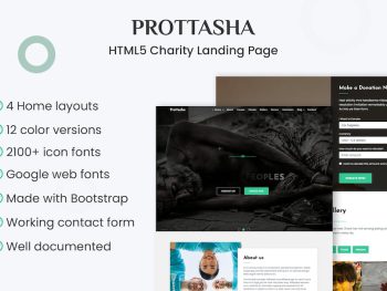 Prottasha - Bootstrap Charity Landing Page Yazı Tipi