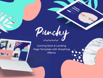 Punchy - One Page Template with Morphing Effects Yazı Tipi