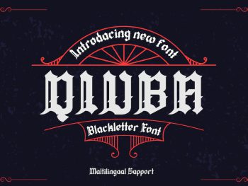 QIUBA – Tatto Blackletter font Yazı Tipi