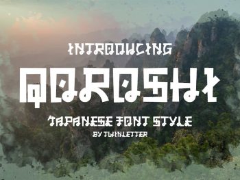 QOROSHI - Japanese style font Yazı Tipi