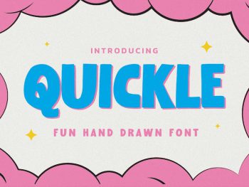 QUICKLE - Fun Hand Drawn Font Yazı Tipi