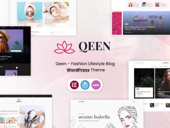 Qeen - Fashion Lifestyle Blog WordPress Teması