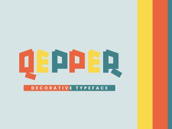 Qepper - Decorative Font Yazı Tipi