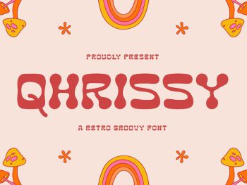 Qhrissy - A Retro Groovy Font Yazı Tipi