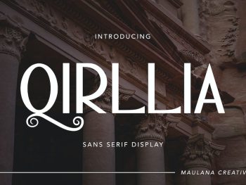 Qirllia Sans Serif Display Font Yazı Tipi