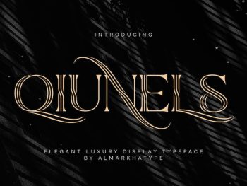 Qiunels - Elegant Luxury Display Serif Yazı Tipi