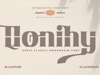 Qonihy | Serif Classic Modernism Yazı Tipi