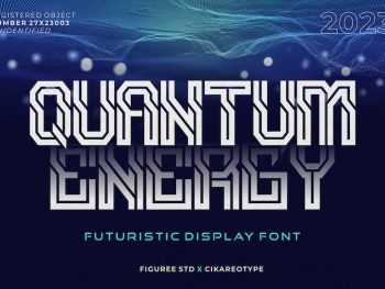 Quantum Energy – Futuristic Display Font Yazı Tipi