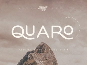 Quaro | Modern Display Sans Yazı Tipi