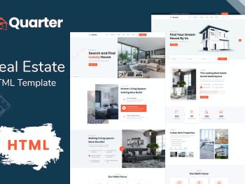 Quarter - Real Estate Bootstrap HTML Template Yazı Tipi