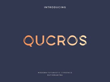 Qucros - Futuristic Font Yazı Tipi