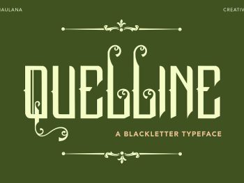 Quelline Blackletter Typeface Font Yazı Tipi