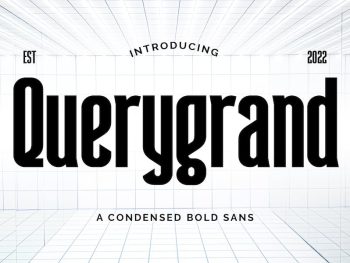 Querygrand - Authentic Condensed Bold Sans Yazı Tipi