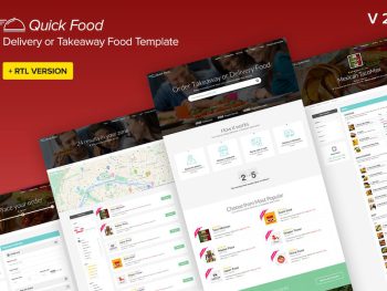 QuickFood - Delivery or Takeaway Food Template Yazı Tipi