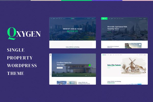 Qxygen - Single Property WordPress Teması