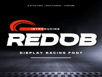 REDOB – Sport Racing Font Yazı Tipi