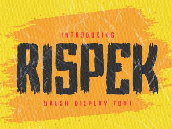 RISPEK - Brush Display Font Yazı Tipi
