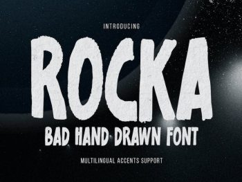 ROCKA - Bad Hand Drawn Font Yazı Tipi