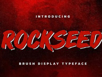 ROCKSEED - Brush Display Typeface Yazı Tipi