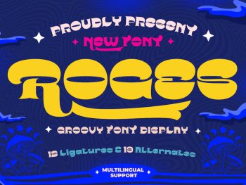ROGES | Groovy Retro Font Yazı Tipi