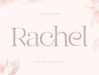 Rachel - Elegant Retro Serif Font Yazı Tipi