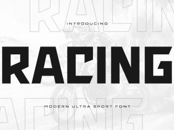 Racing - Modern Ultra Sport Font Yazı Tipi