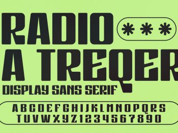 Radio a Treqer Display Font Yazı Tipi