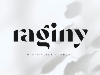 Raginy - Stencil Sans Yazı Tipi