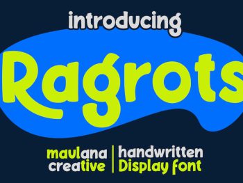 Ragrots Handwritten Display Font Yazı Tipi