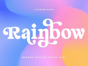 Rainbow - Modern Vintage Font Yazı Tipi