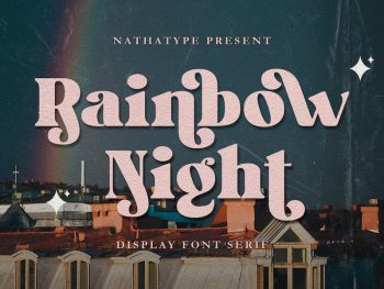 Rainbow Night Yazı Tipi